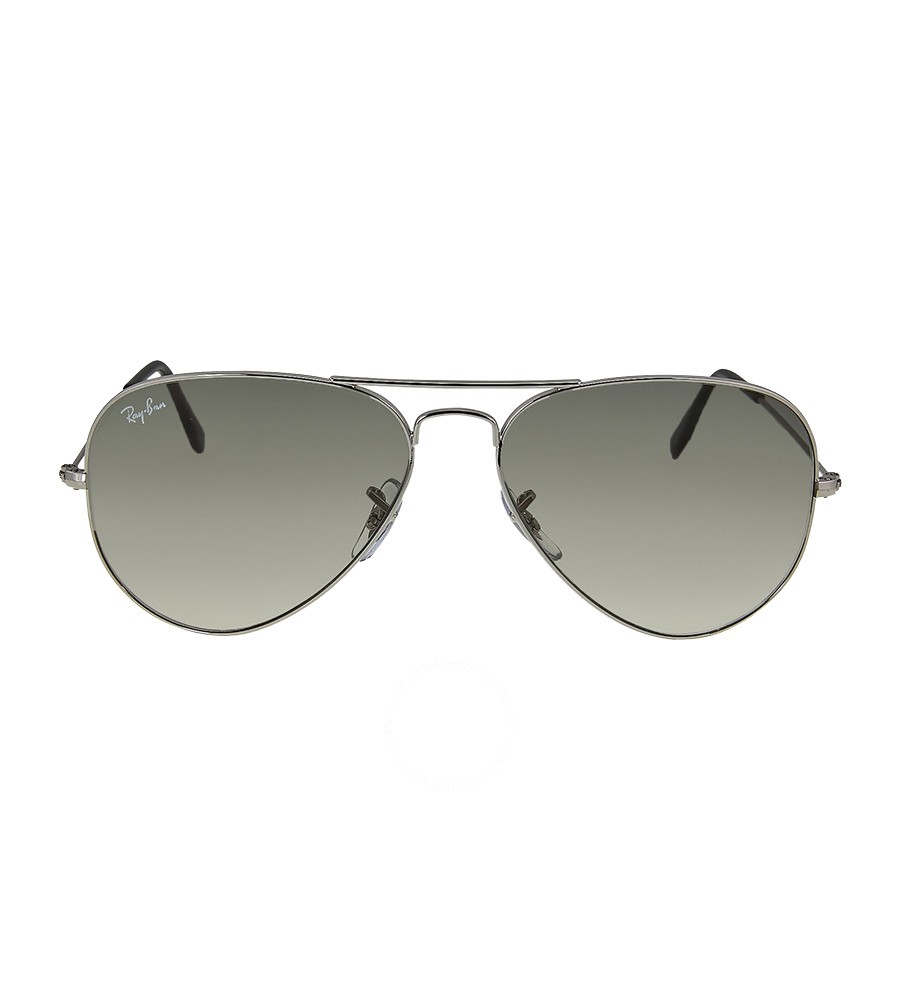 Ray-Ban RB3025 Aviator Sunglasses, 58mm Grey / Silver Tone / Light Grey ...